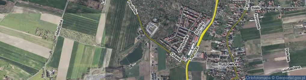 Zdjęcie satelitarne Cisawa ul.