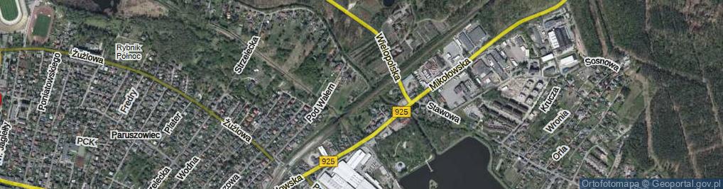 Zdjęcie satelitarne Cicha ul.