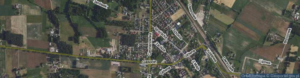 Zdjęcie satelitarne Ciechanowska ul.