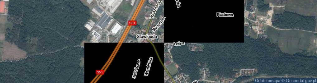 Zdjęcie satelitarne Cicha ul.