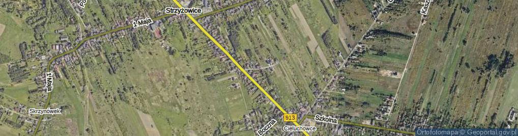 Zdjęcie satelitarne Cicha ul.