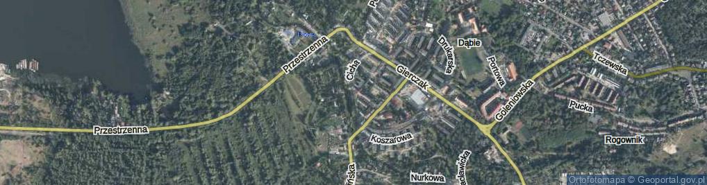 Zdjęcie satelitarne Cicha ul.