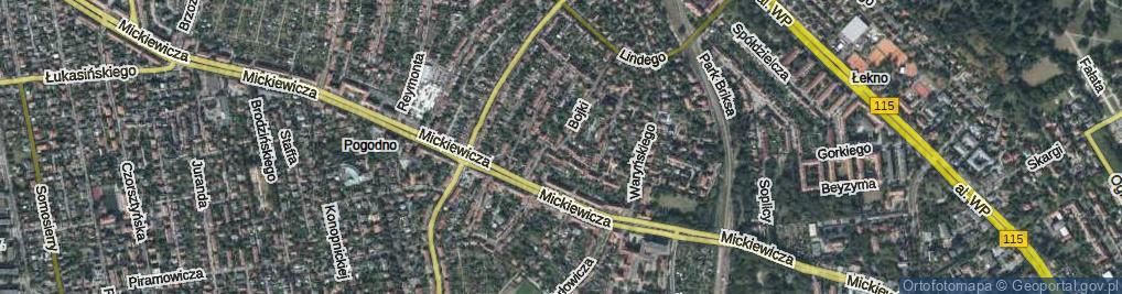 Zdjęcie satelitarne Cieszkowskiego Augusta ul.