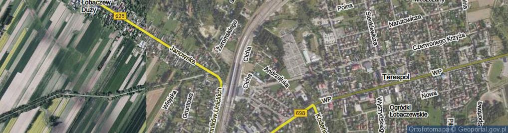 Zdjęcie satelitarne Cicha ul.