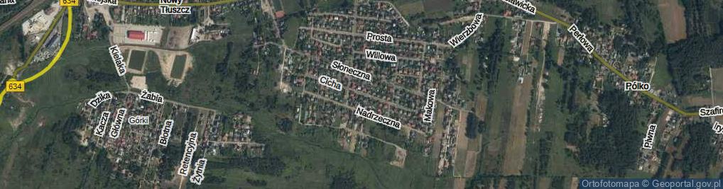 Zdjęcie satelitarne Cicha ul.