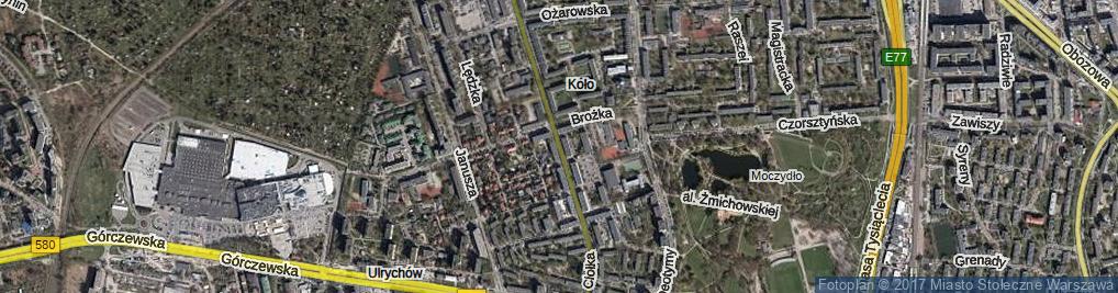 Zdjęcie satelitarne Ciołka Erazma ul.