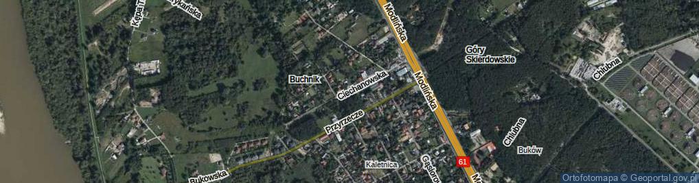 Zdjęcie satelitarne Ciechanowska ul.