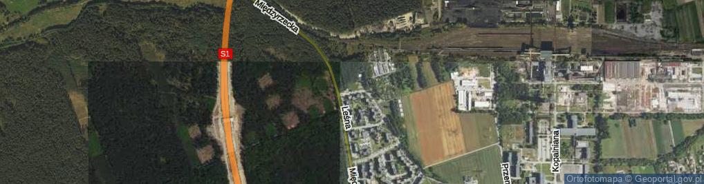 Zdjęcie satelitarne Cisowa ul.