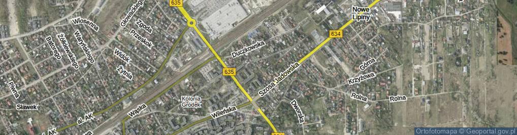 Zdjęcie satelitarne Ciasna ul.