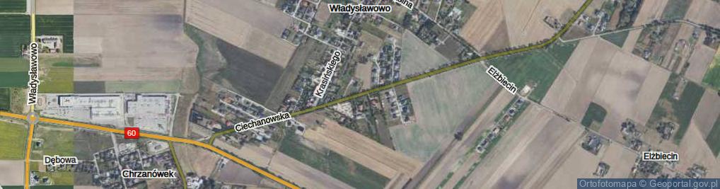 Zdjęcie satelitarne Ciechanowska ul.