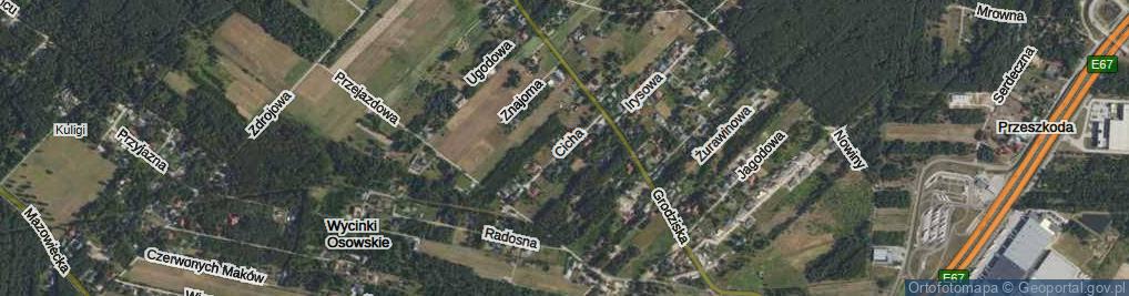 Zdjęcie satelitarne Cicha ul.