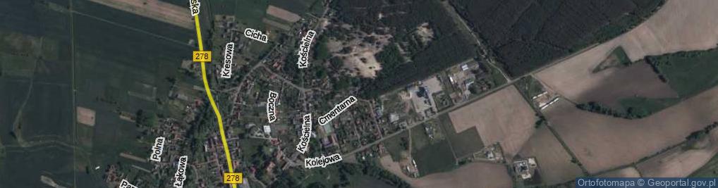 Zdjęcie satelitarne Cmentarna ul.