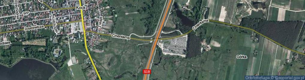 Zdjęcie satelitarne Cmentarna ul.