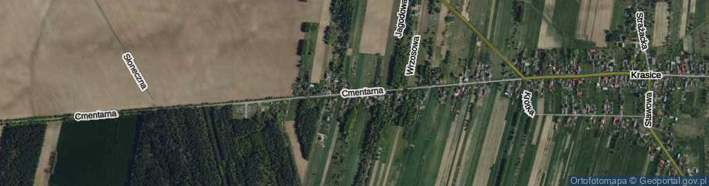 Zdjęcie satelitarne Cmentarna ul.