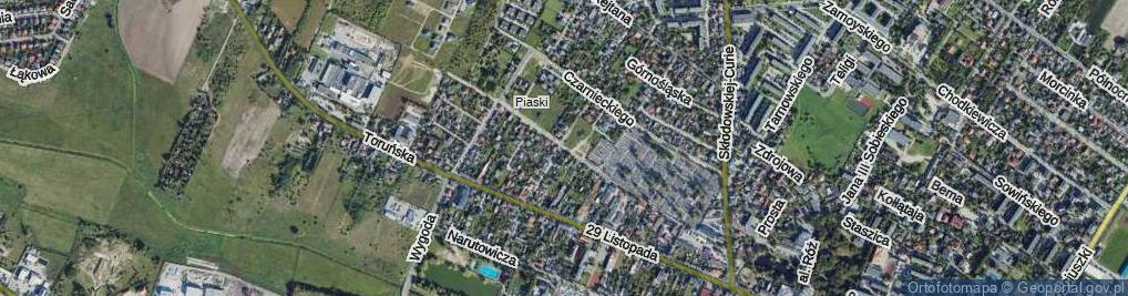 Zdjęcie satelitarne Cmentarna ul.