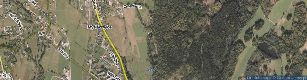 Zdjęcie satelitarne Cmentarna ul.