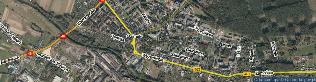 Zdjęcie satelitarne Cmentarna ul.