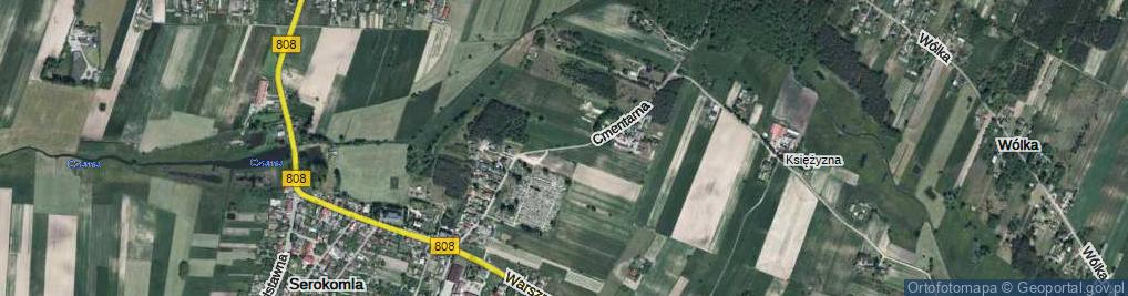 Zdjęcie satelitarne Cmentarna ul.