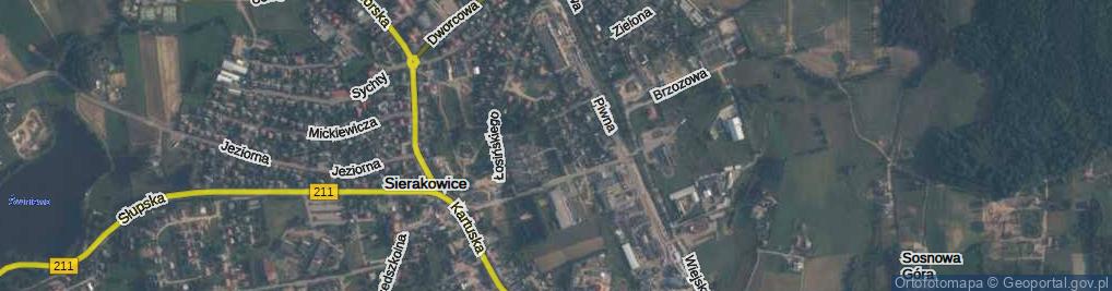 Zdjęcie satelitarne Cmentarna ul.