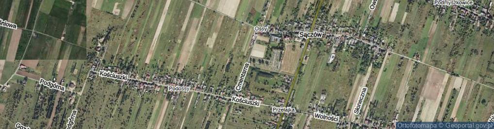 Zdjęcie satelitarne Cmentarna ul.