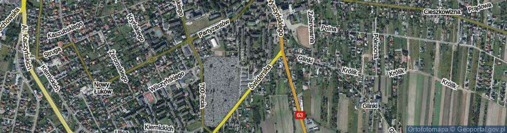 Zdjęcie satelitarne Cmentarna ul.