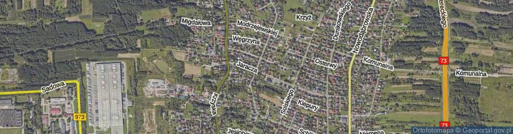 Zdjęcie satelitarne Ćwiklińskiej Mieczysławy ul.