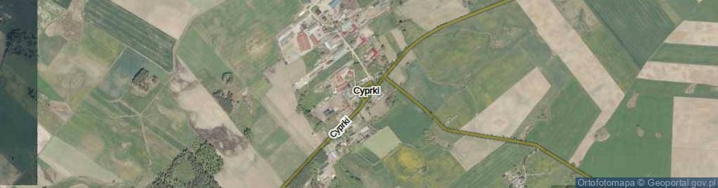 Zdjęcie satelitarne Cyprki ul.