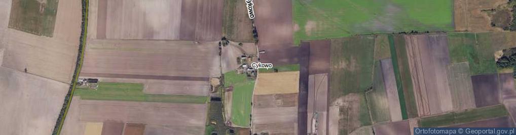 Zdjęcie satelitarne Cykowo ul.
