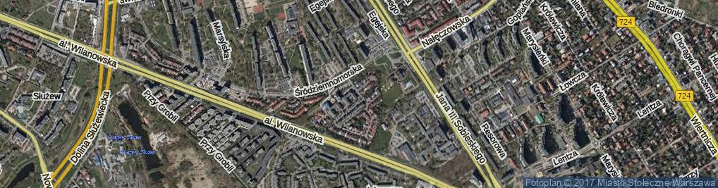 Zdjęcie satelitarne Cypryjska ul.