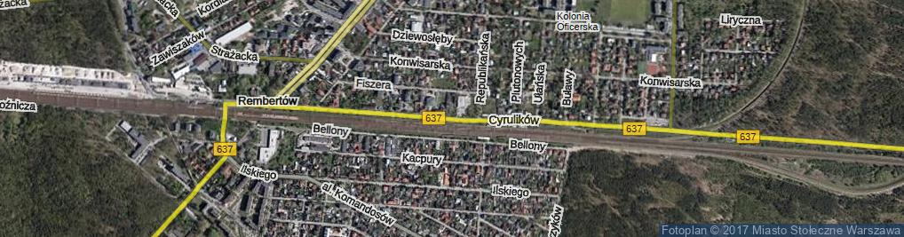 Zdjęcie satelitarne Cyrulików ul.