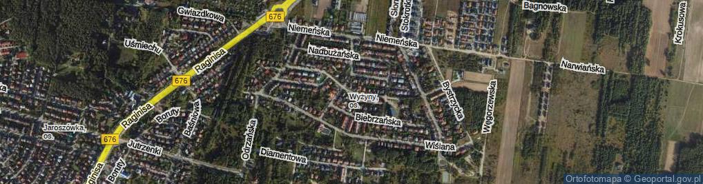 Zdjęcie satelitarne Czarnej Hańczy ul.