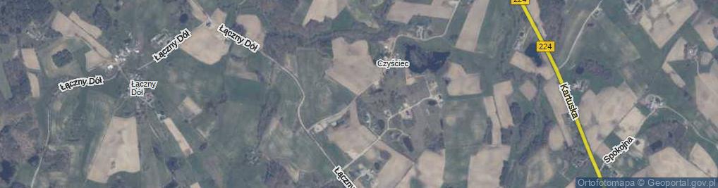 Zdjęcie satelitarne Czyściec ul.