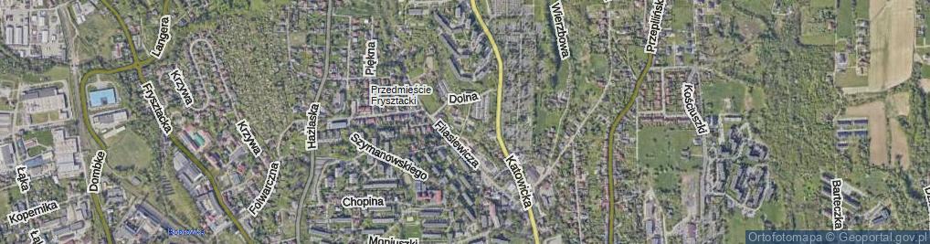 Zdjęcie satelitarne Czytelni Ludowej ul.