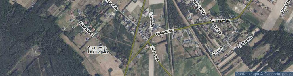 Zdjęcie satelitarne Czarnowiec ul.
