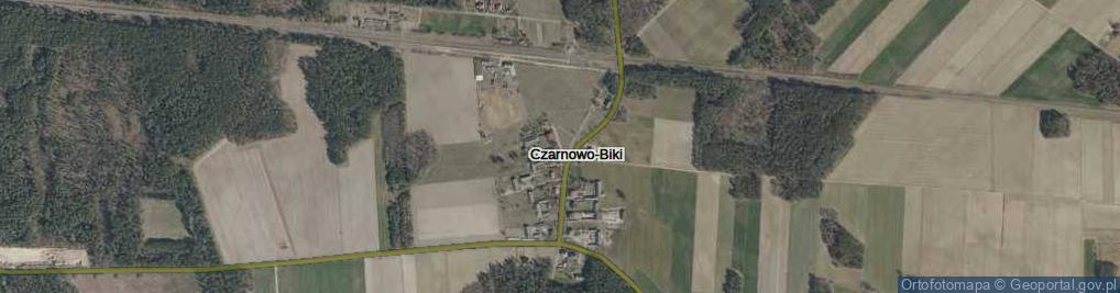 Zdjęcie satelitarne Czarnowo-Biki ul.