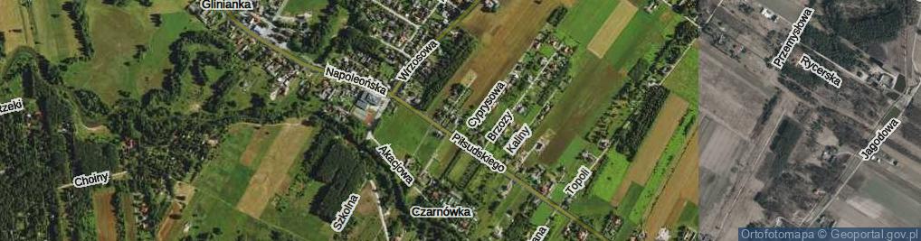 Zdjęcie satelitarne Czarnówka ul.