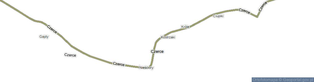 Zdjęcie satelitarne Czerce ul.