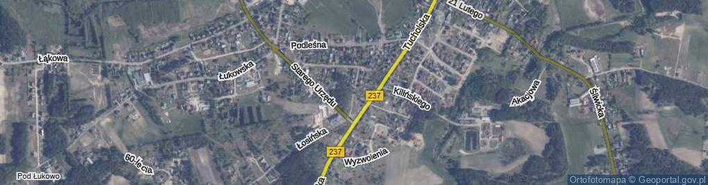 Zdjęcie satelitarne Czerwonych Maków ul.