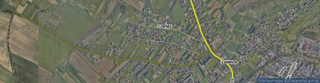 Zdjęcie satelitarne Czerteż ul.