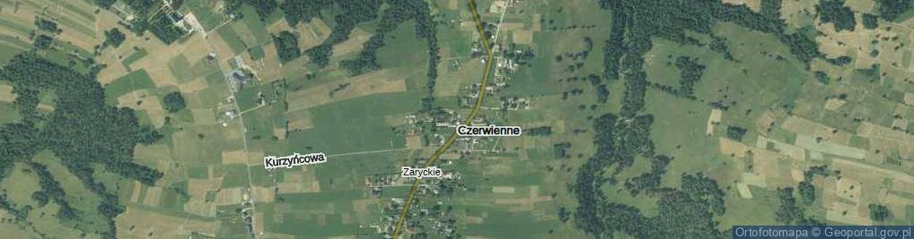 Zdjęcie satelitarne Czerwienne ul.