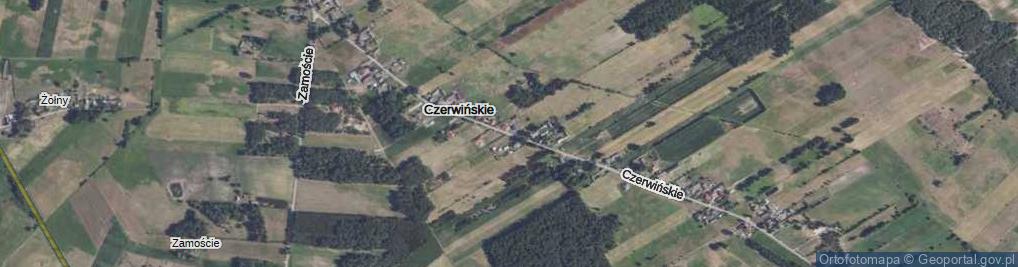 Zdjęcie satelitarne Czerwińskie ul.