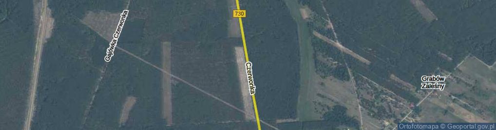 Zdjęcie satelitarne Czerwonka ul.