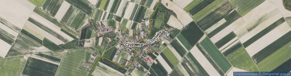 Zdjęcie satelitarne Czyżowice ul.