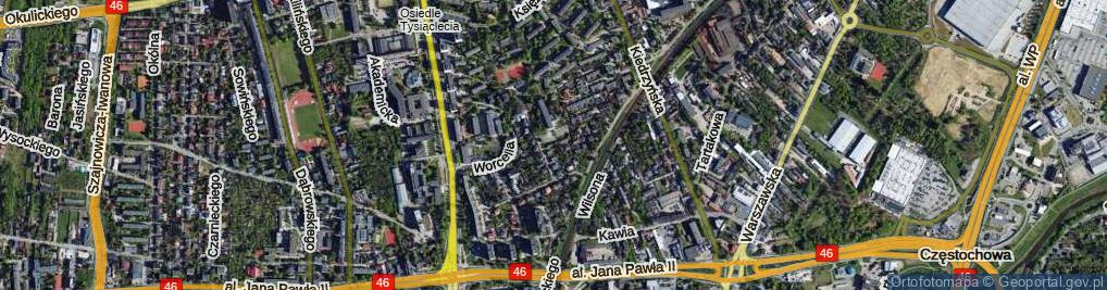 Zdjęcie satelitarne Czwartaków ul.
