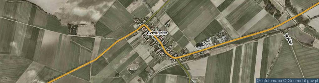 Zdjęcie satelitarne Częstocice ul.