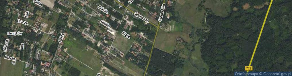 Zdjęcie satelitarne Czerwonych Dębów ul.