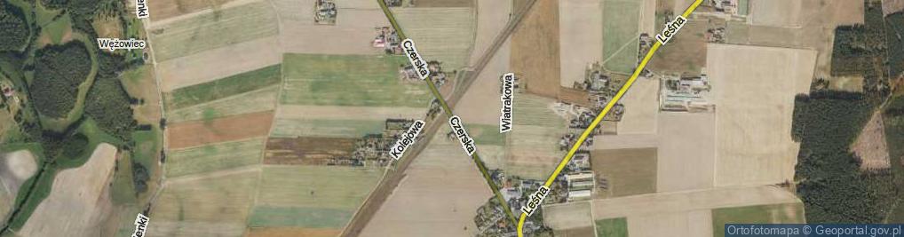 Zdjęcie satelitarne Czerska ul.