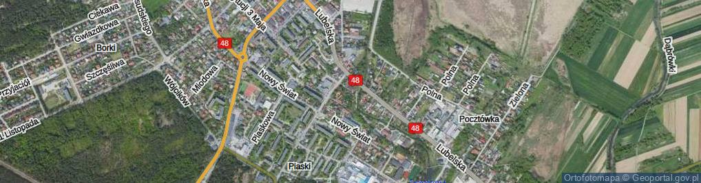 Zdjęcie satelitarne Czwartek ul.