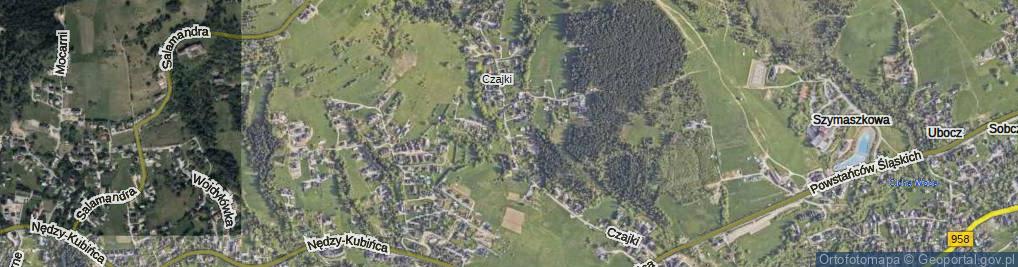 Zdjęcie satelitarne Czajki ul.