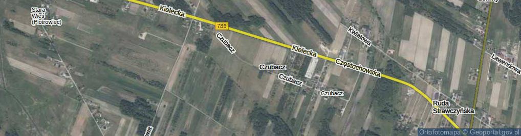 Zdjęcie satelitarne Czubacz ul.